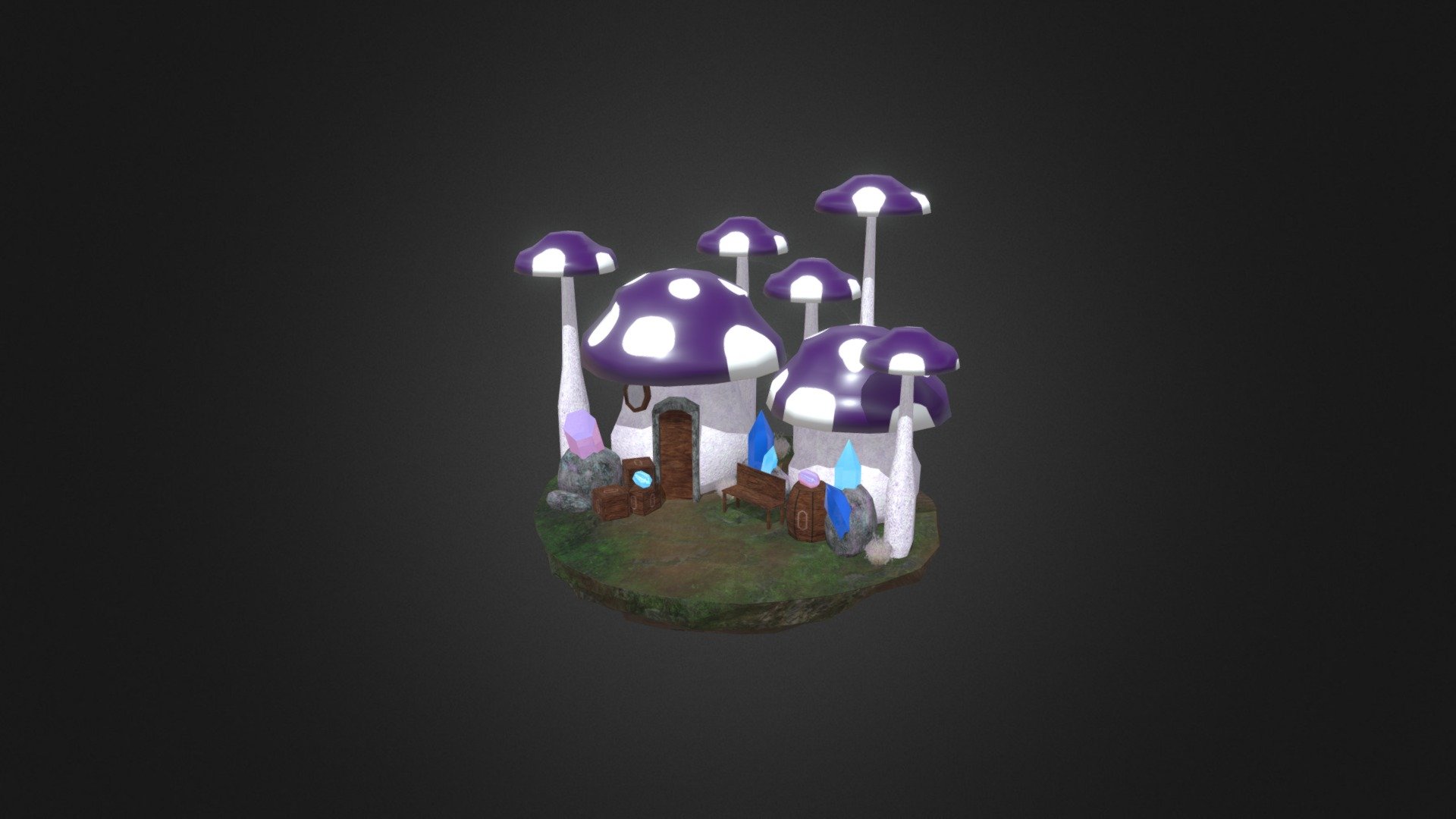 Mushroom House Diorama