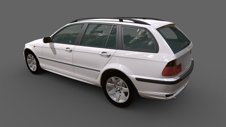 BMW 3 Series touring (E46) 2001 3D Model