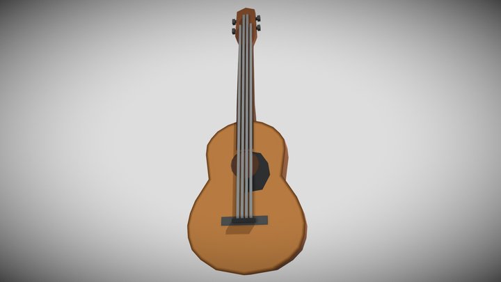 Guitar (low poly) 3D Model