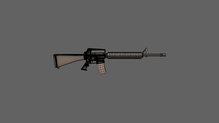 [David Rhyno] M16 3D model 3D Model
