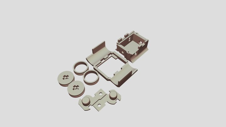 Tiny Bluetooth RC Tank body | The H Lab. 3D Model