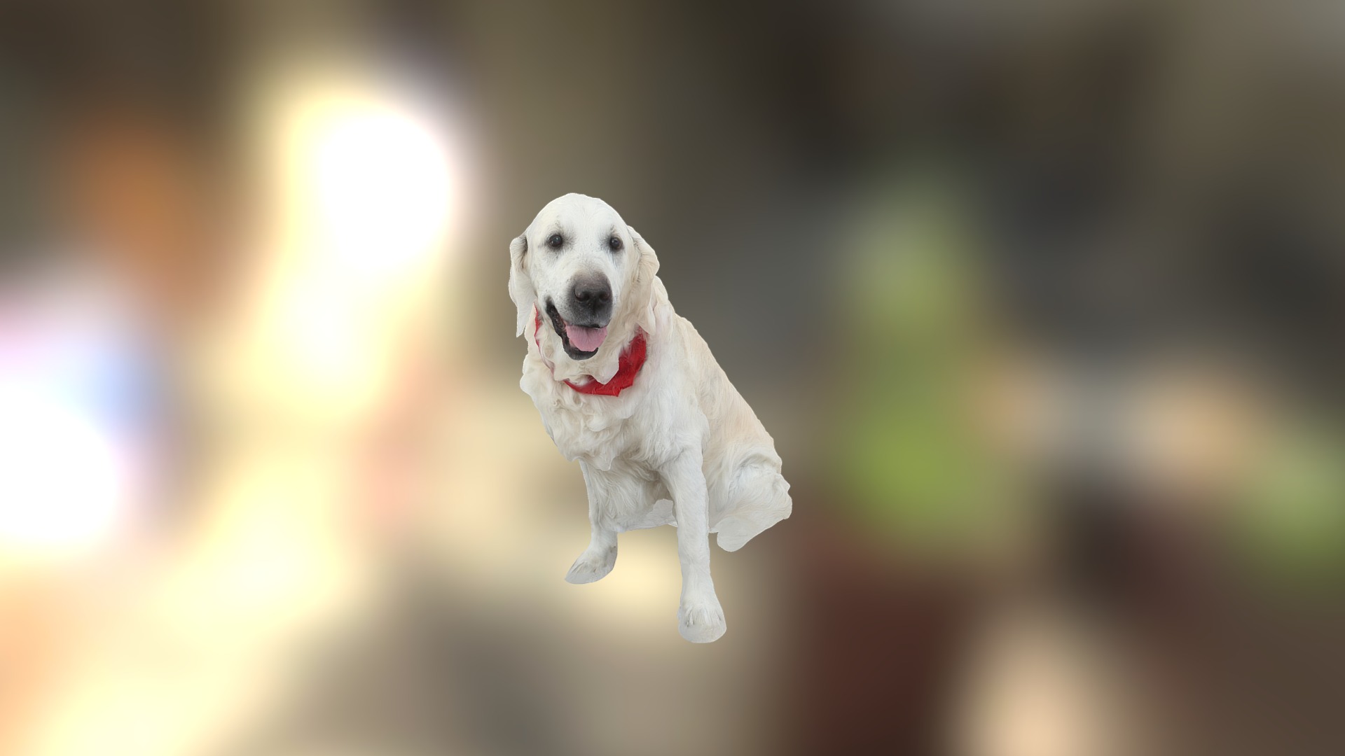 3D model Puppy - This is a 3D model of the Puppy. The 3D model is about a dog running in the air.