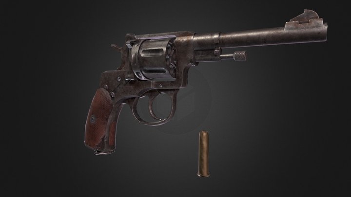 Nagant 1910 3D Model