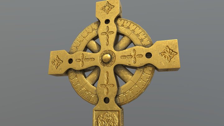 PBR Celtic Astrolabe 3D Model