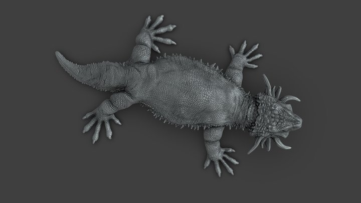 Hypsognathus (for 3D Printing) 3D Model
