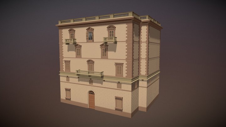 Roman Modular Building 3D Model