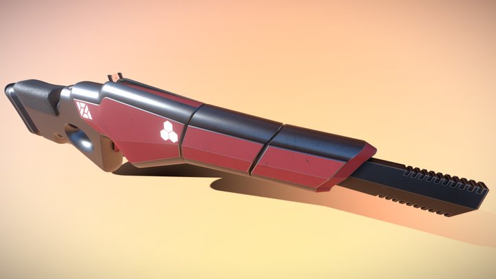 Laser Gun 3D Model