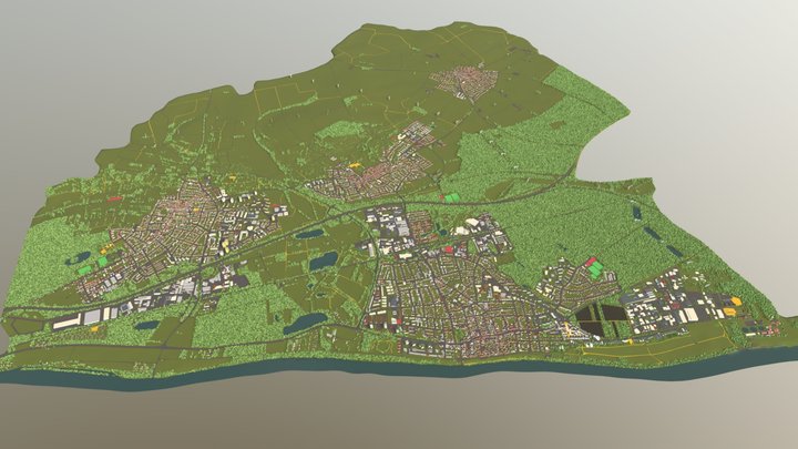 Maintal 3D-Modell 3D Model