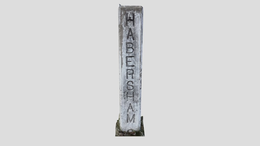Habersham & 33Rd St Stone Sign RealityScan