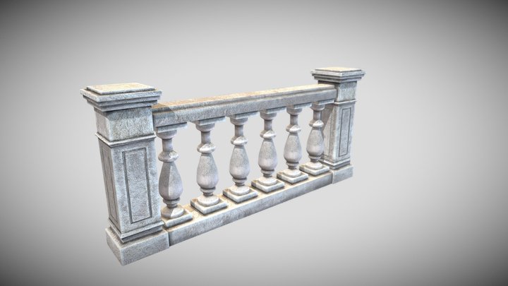 Balcony Balustrade 3D Model