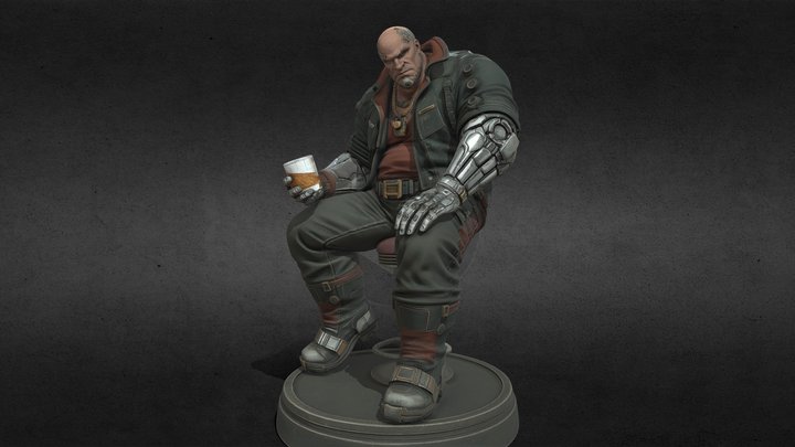 Cyberpunk Bar Rat – Modello 3D gratuito STL