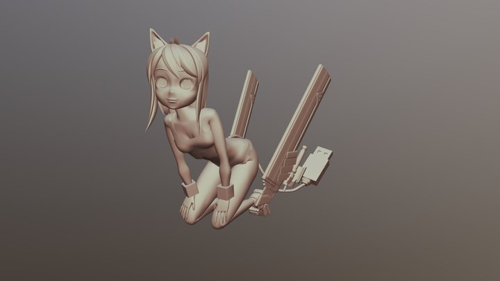 Nancou USB- Girl3 3D Model