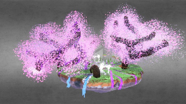 Spawn for Modern & Fantasy Creative MC server 3D Model