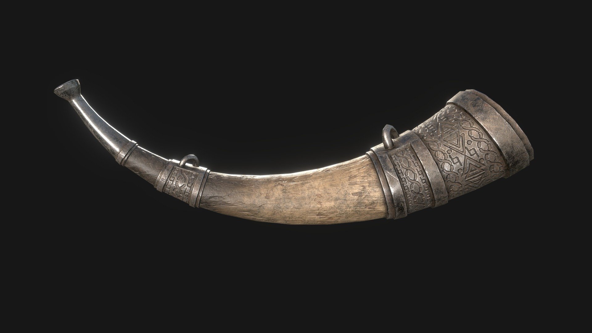 Viking War Horn - Dirty/Brown