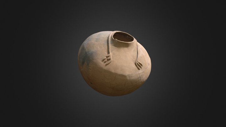 Olla con apliques zoomorfo 3D Model