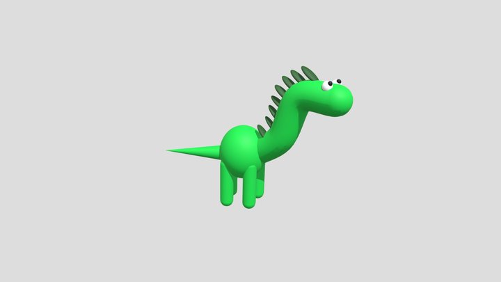 Easy Brachiosaurus 3D Model