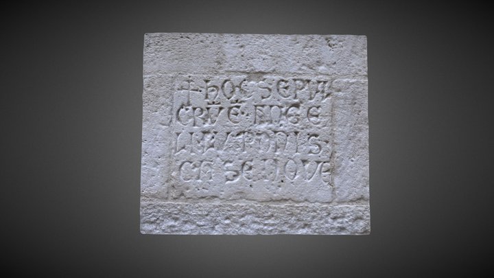 Medieval inscription 3D Model