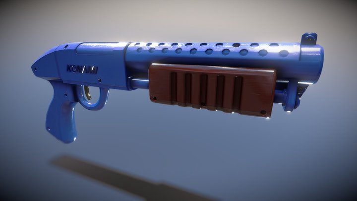 Konami Crypt Killer shotgun 3D Model