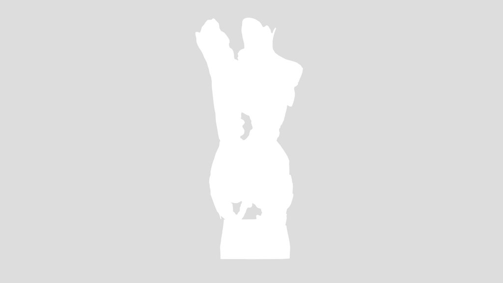 Abstract Female Torso Sculpture Blue