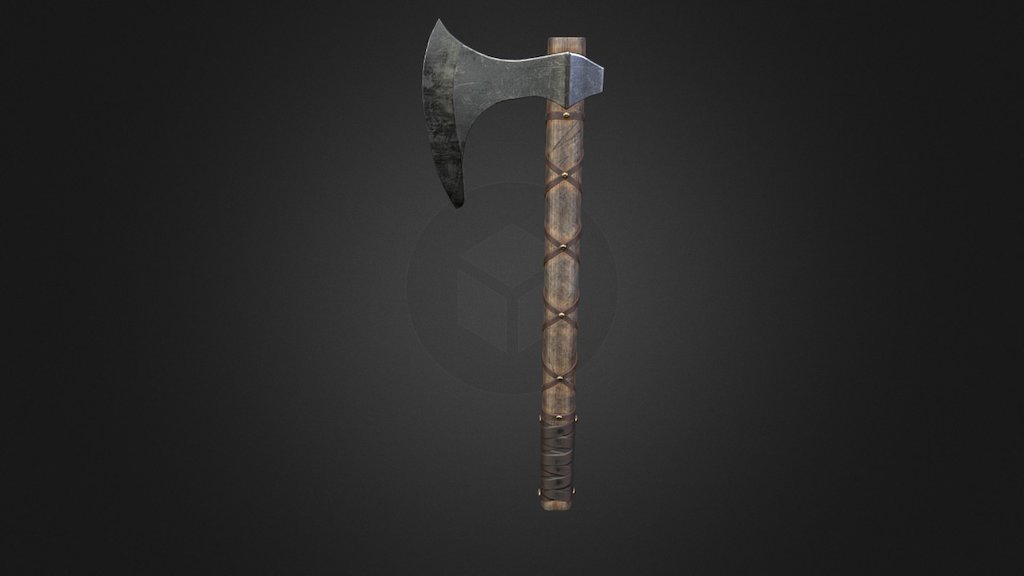 Medieval one-handed viking axe 4