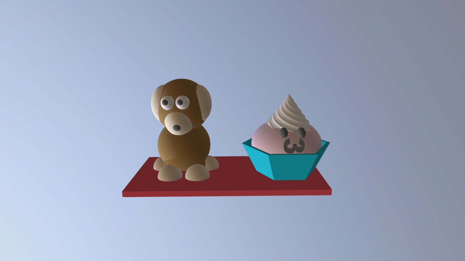 PERRITO Y CUPCAKE