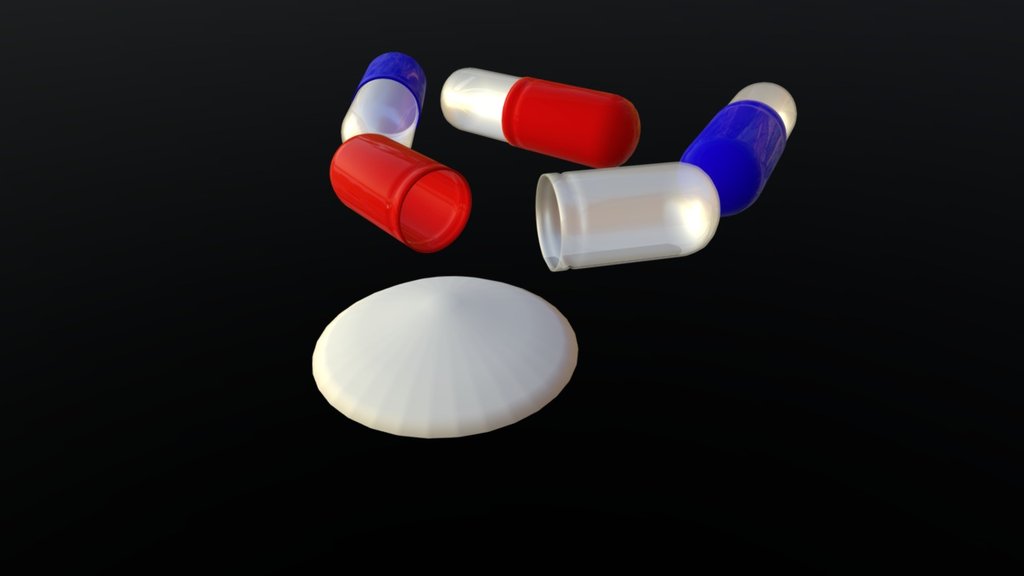 Pill Capsule - Download Free 3D model by TrentPierce [4791988] - Sketchfab