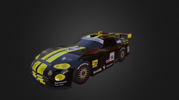 RC Chrysler Viper GTS-R 98' 3D Model