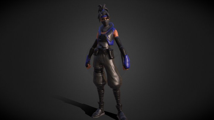 Fortnite Leaked Skin | Indigo Kuno | – Modello 3D gratuito STL