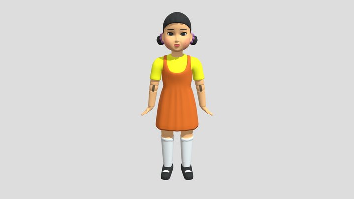 SQUAD GAME DOLL BEAUTY 3D Model
