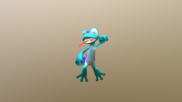 Wacky Geko 3D Model