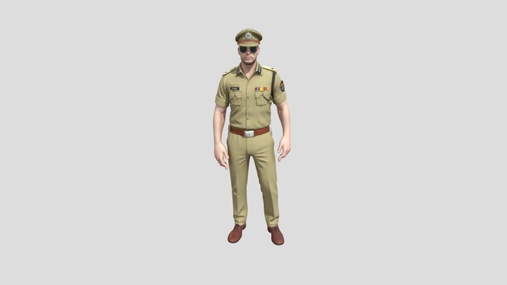 Indian ipsOfficer 💪 3D Model