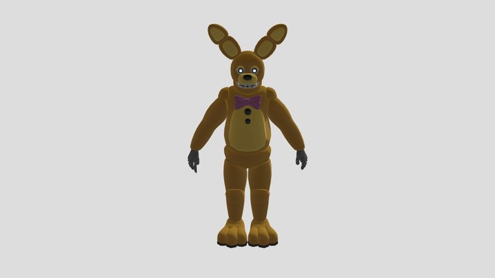 Yellow+ Rabbit 3D Model