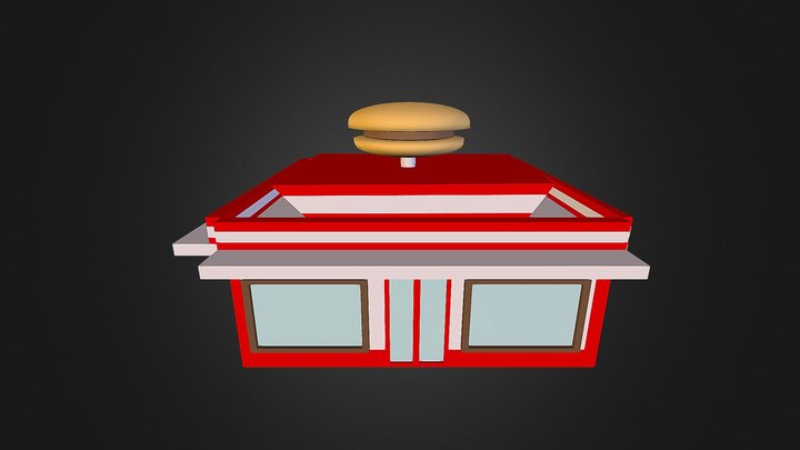 Hamburgeseria-cartoon 3D Model
