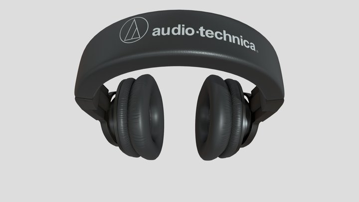AUDIO TECHNICA HEADPHONE 3DMODEL 3D Model