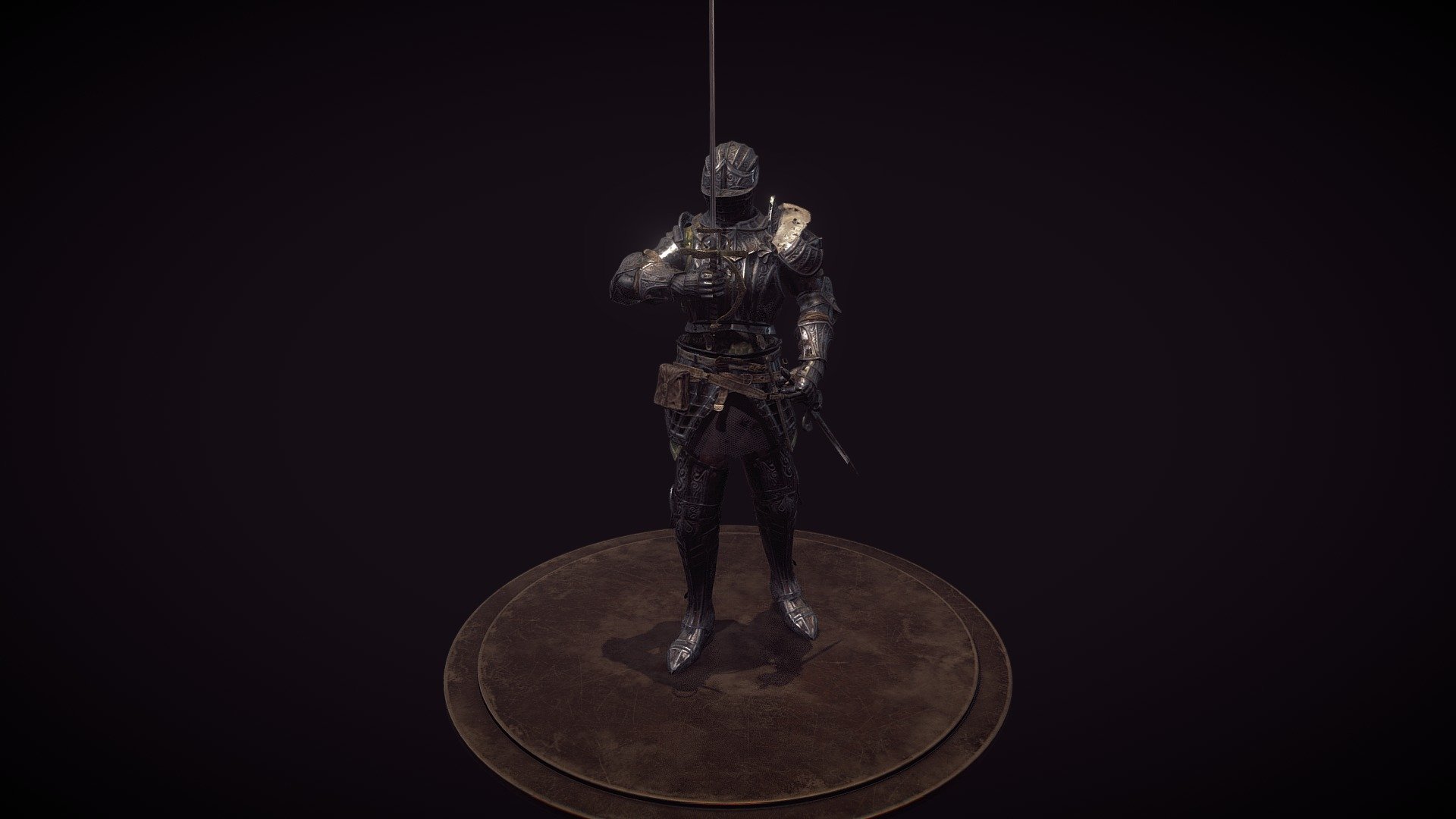 I made this knight based on the Brass Armor ser from Dark Souls. :  r/3Dmodeling