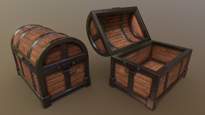 Iron Chest 3D Model