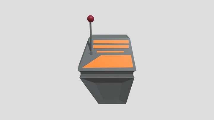 Robot Head Blinking animation 3D Model