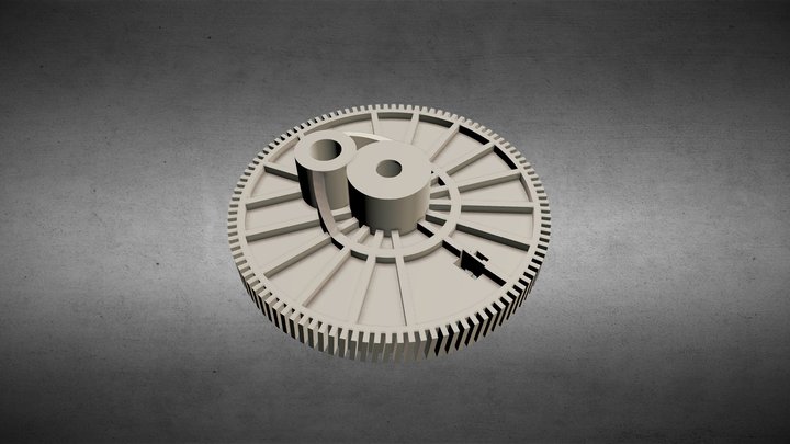 Complex Gear 3D Model