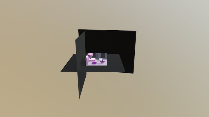 Habitación futurista 3D Model