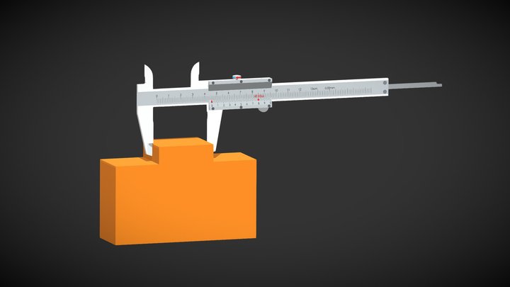 【VR动画】游标卡尺的使用 3D Model
