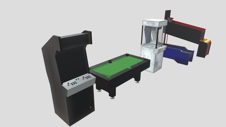 6 props 3D Model