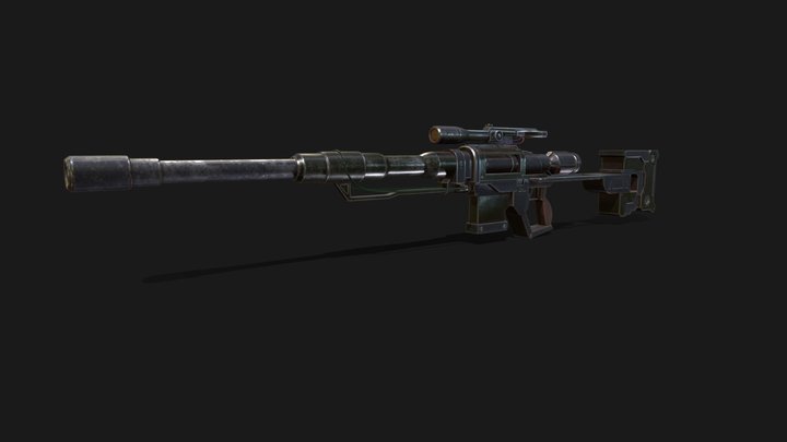 sniper 3D Model