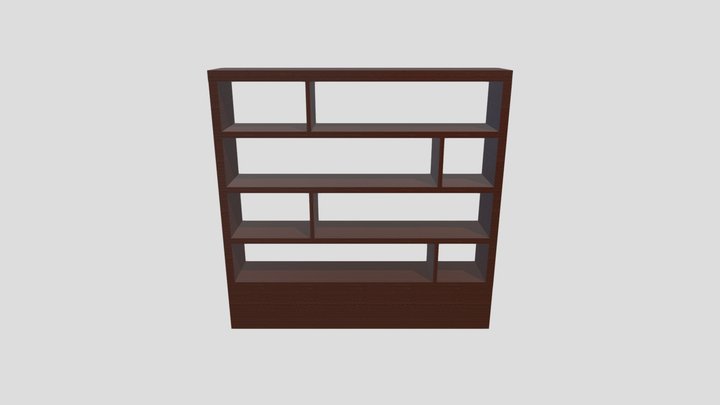 Updated Wooden shelving 3D Model