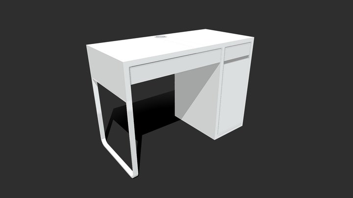 Ikea Micke desk | Animated | 3D Model