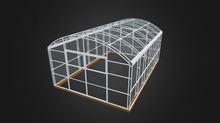Теплица ОМЕГА 3D Model