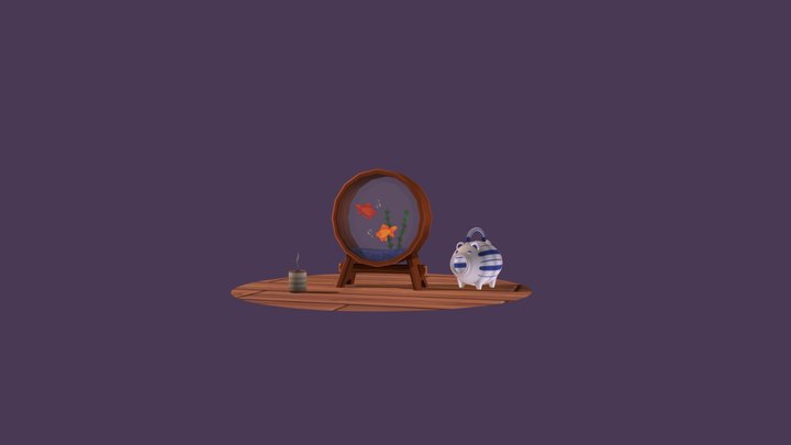 Japanese fishbowl 3D Model