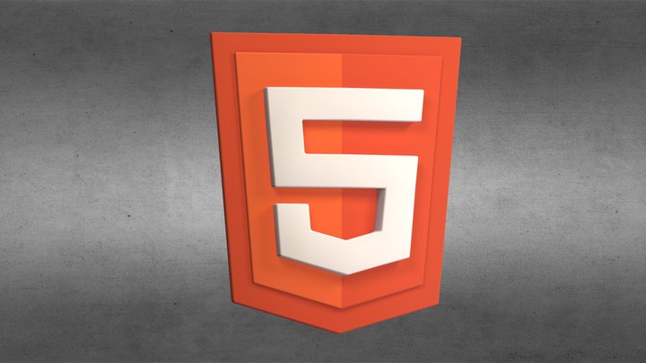 html5 logo 3D Model