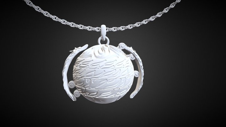 3D Sculpt Model of necklace 3D Model