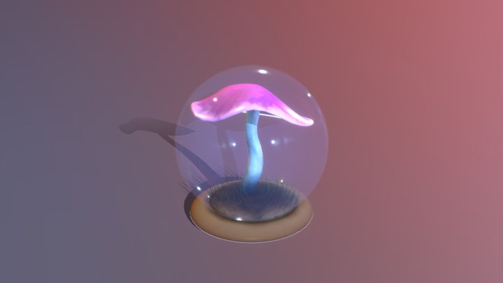 Champignon sous cloche 3D Model