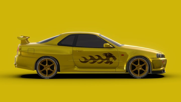 Nissan GTR R34 3D Model